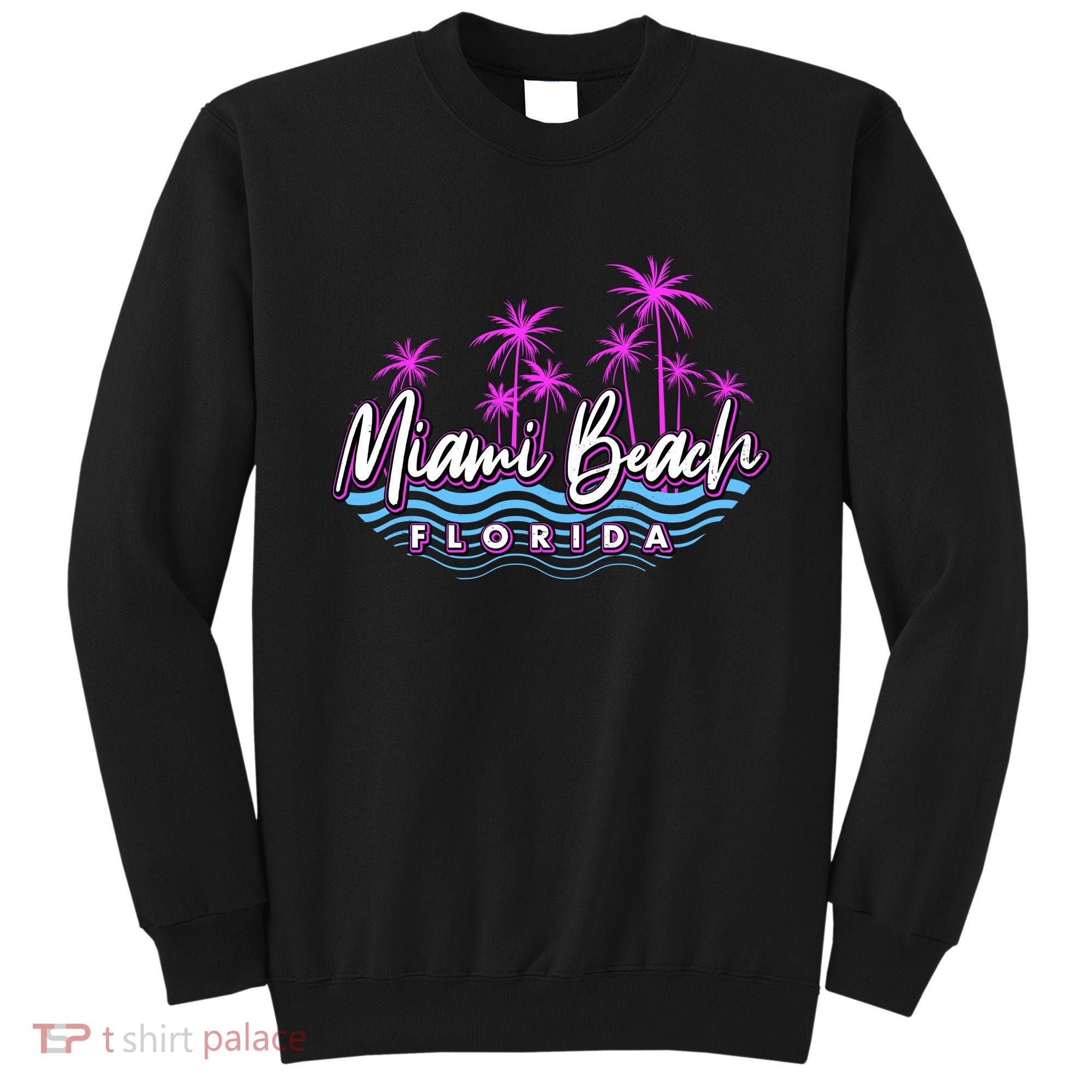 Miami Beach Florida Neon Sweatshirt