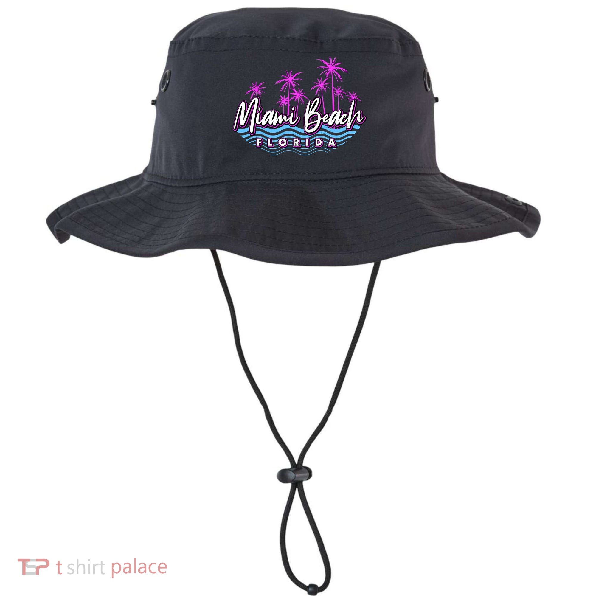 Miami Beach Florida Neon Bucket Hat