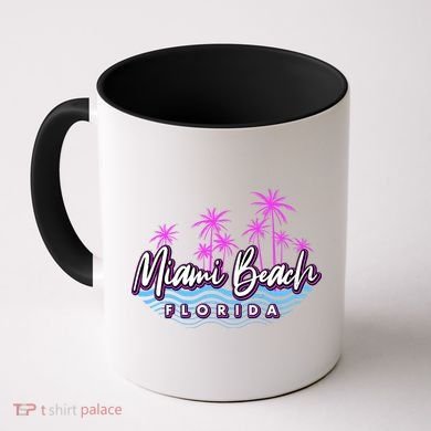 Miami Beach Florida Neon Coffee Mug