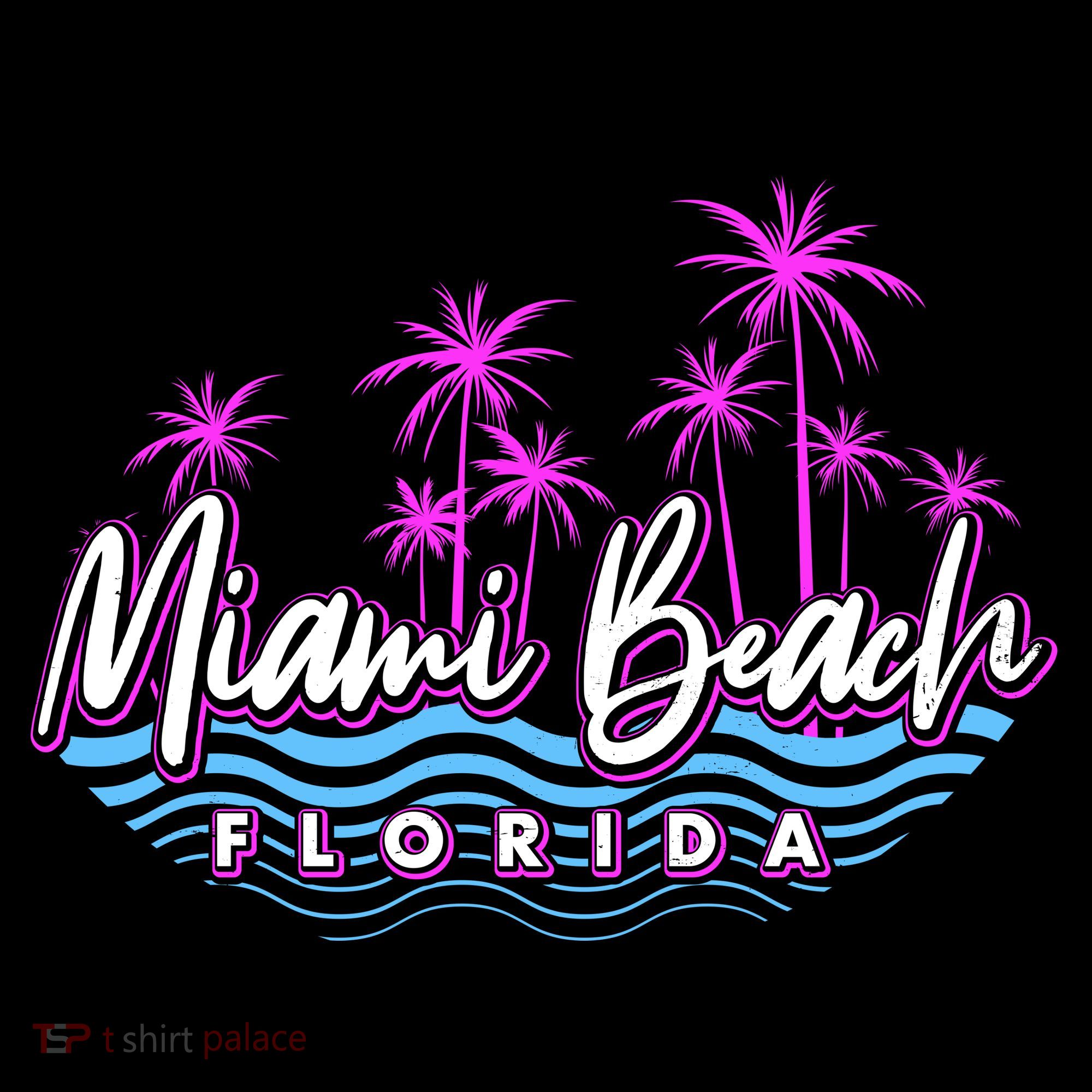 Miami Beach Florida Neon Coffee Mug