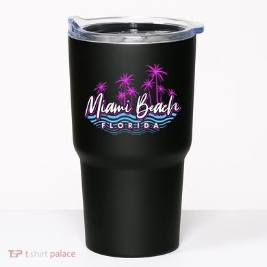 Miami Beach Florida Neon Tumbler
