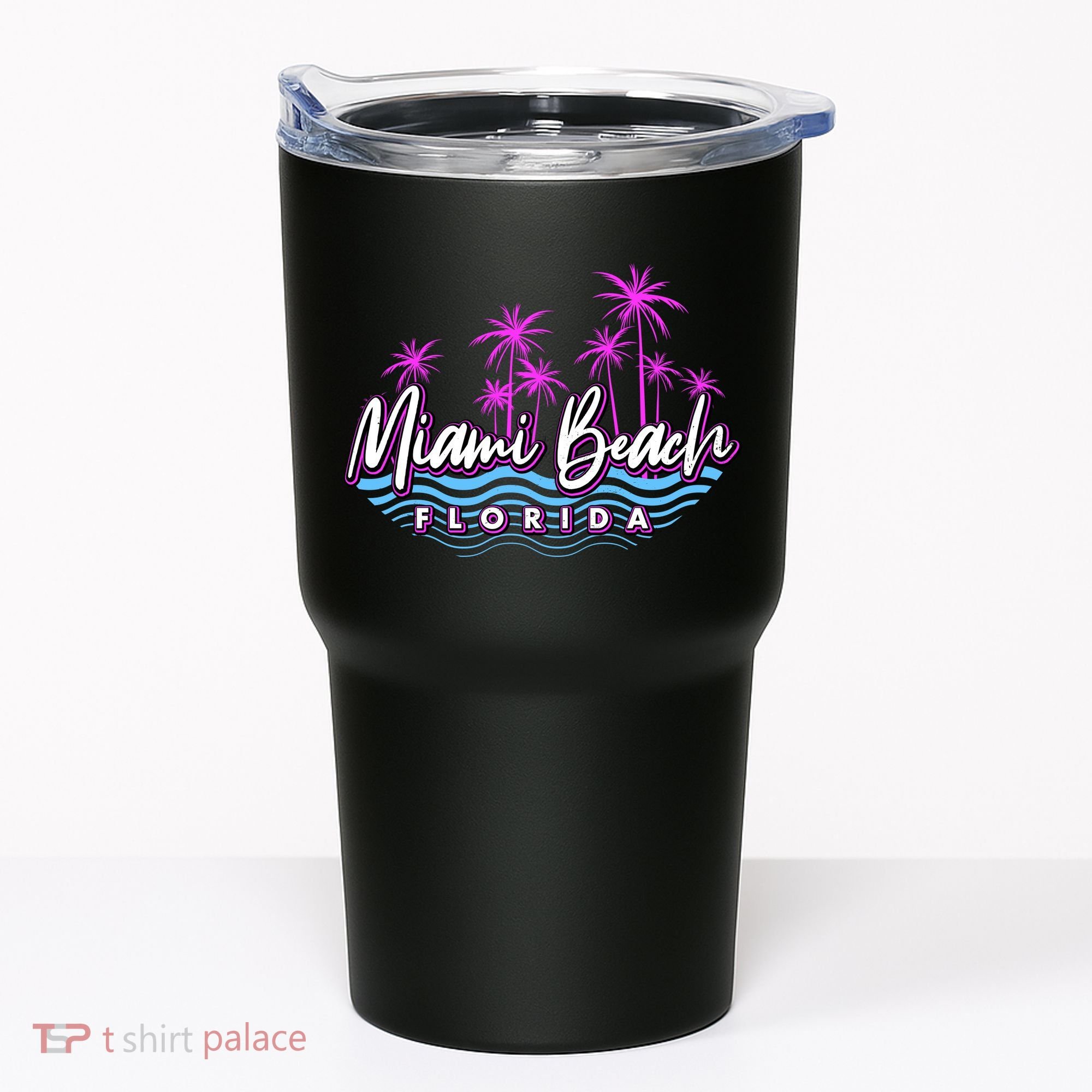 Miami Beach Florida Neon Tumbler