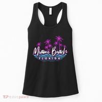 Miami Beach Florida Neon Women's Tank Top thumb 0