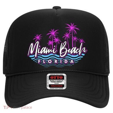 Miami Beach Florida Neon Hat