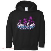 Miami Beach Florida Neon Toddler Hoodie thumb 0