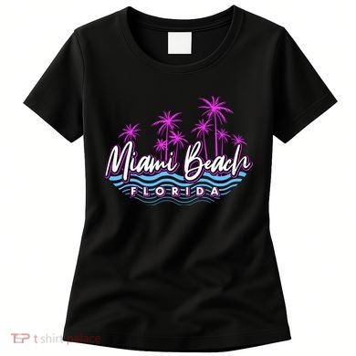 Miami Beach Florida Neon Women's T-Shirt