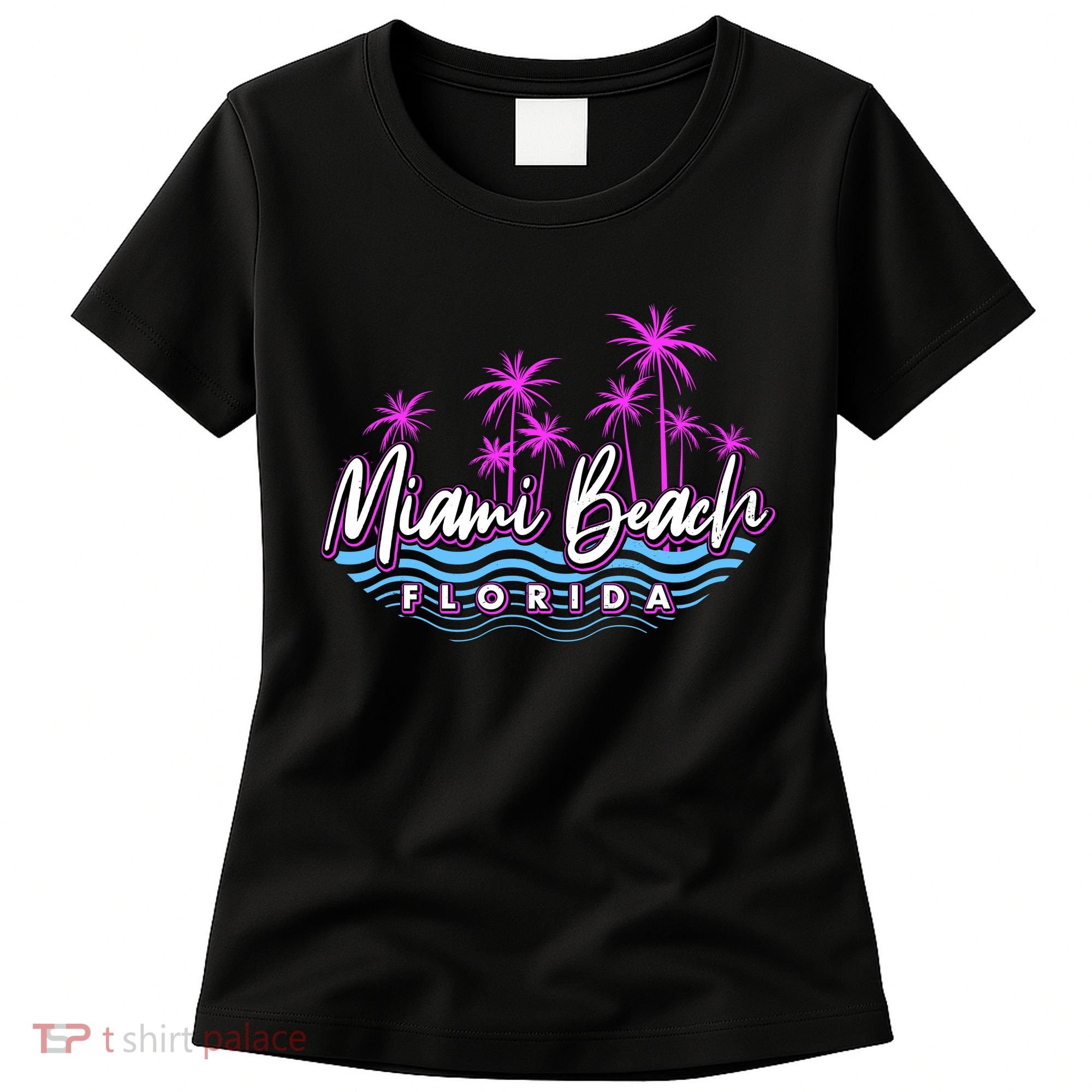 Miami Beach Florida Neon Women's T-Shirt