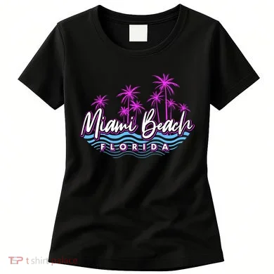 Miami Beach Florida Neon Women's T-Shirt