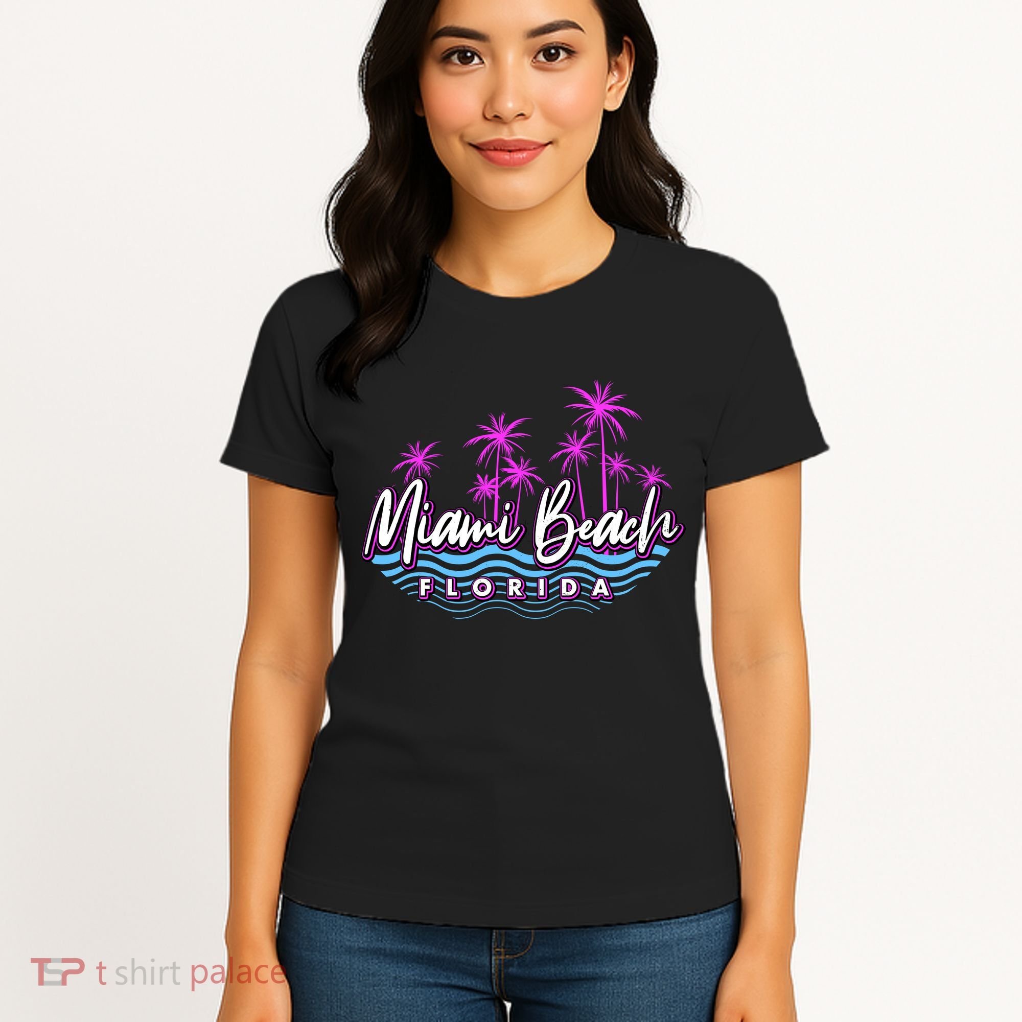 Miami Beach Florida Neon Women's T-Shirt