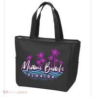 Miami Beach Florida Neon Tote Bag thumb 3