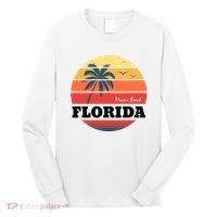 Miami Beach Florida Retro Circle Long Sleeve Shirt thumb 0