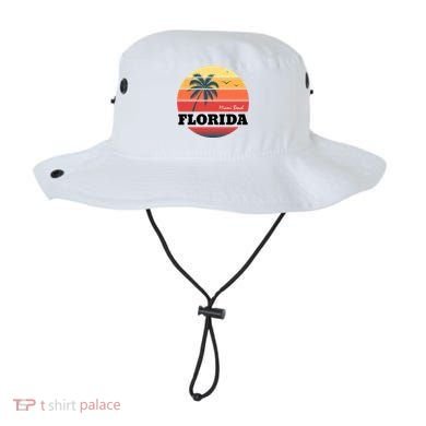 Miami Beach Florida Retro Circle Bucket Hat