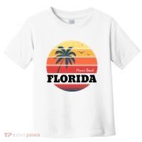Miami Beach Florida Retro Circle Toddler T-Shirt thumb 0