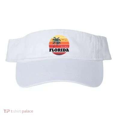 Miami Beach Florida Retro Circle Visor