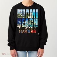 Miami Beach Florida Retro City Logo Women's Sweatshirt thumb 0