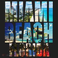 Miami Beach Florida Retro City Logo Women's Sweatshirt thumb 2