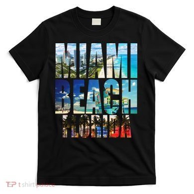 Miami Beach Florida Retro City Logo T-Shirt