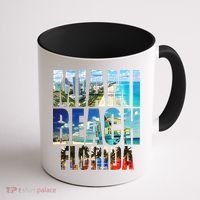 Miami Beach Florida Retro City Logo Coffee Mug thumb 1