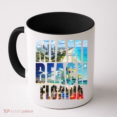 Miami Beach Florida Retro City Logo Coffee Mug