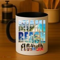 Miami Beach Florida Retro City Logo Coffee Mug thumb 4
