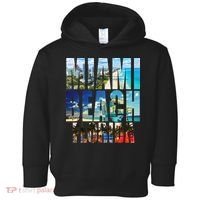 Miami Beach Florida Retro City Logo Toddler Hoodie thumb 0