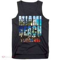 Miami Beach Florida Retro City Logo Tank Top thumb 0