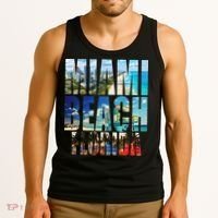 Miami Beach Florida Retro City Logo Tank Top thumb 3