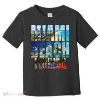 Miami Beach Florida Retro City Logo Toddler T-Shirt thumb 0