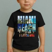 Miami Beach Florida Retro City Logo Toddler T-Shirt thumb 2