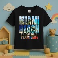 Miami Beach Florida Retro City Logo Toddler T-Shirt thumb 3