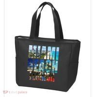 Miami Beach Florida Retro City Logo Tote Bag thumb 3