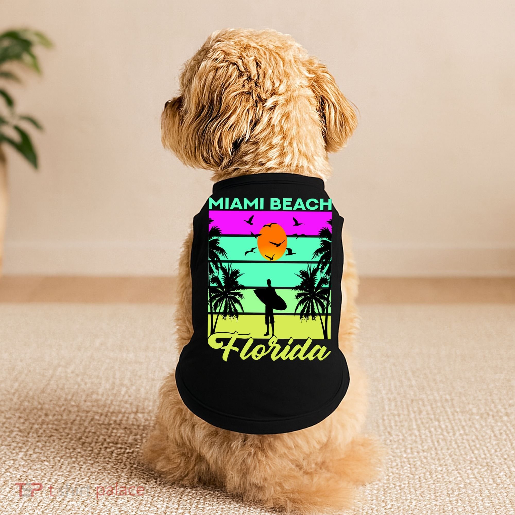 Miami Beach Florida Surfing Doggie Tank