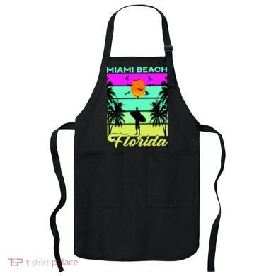 Miami Beach Florida Surfing Apron