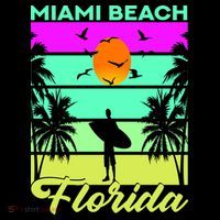 Miami Beach Florida Surfing Coffee Mug thumb 5