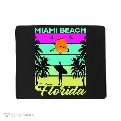 Miami Beach Florida Surfing Mousepad