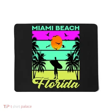 Miami Beach Florida Surfing Mousepad