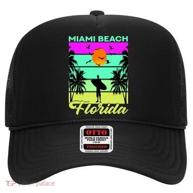 Miami Beach Florida Surfing Hat