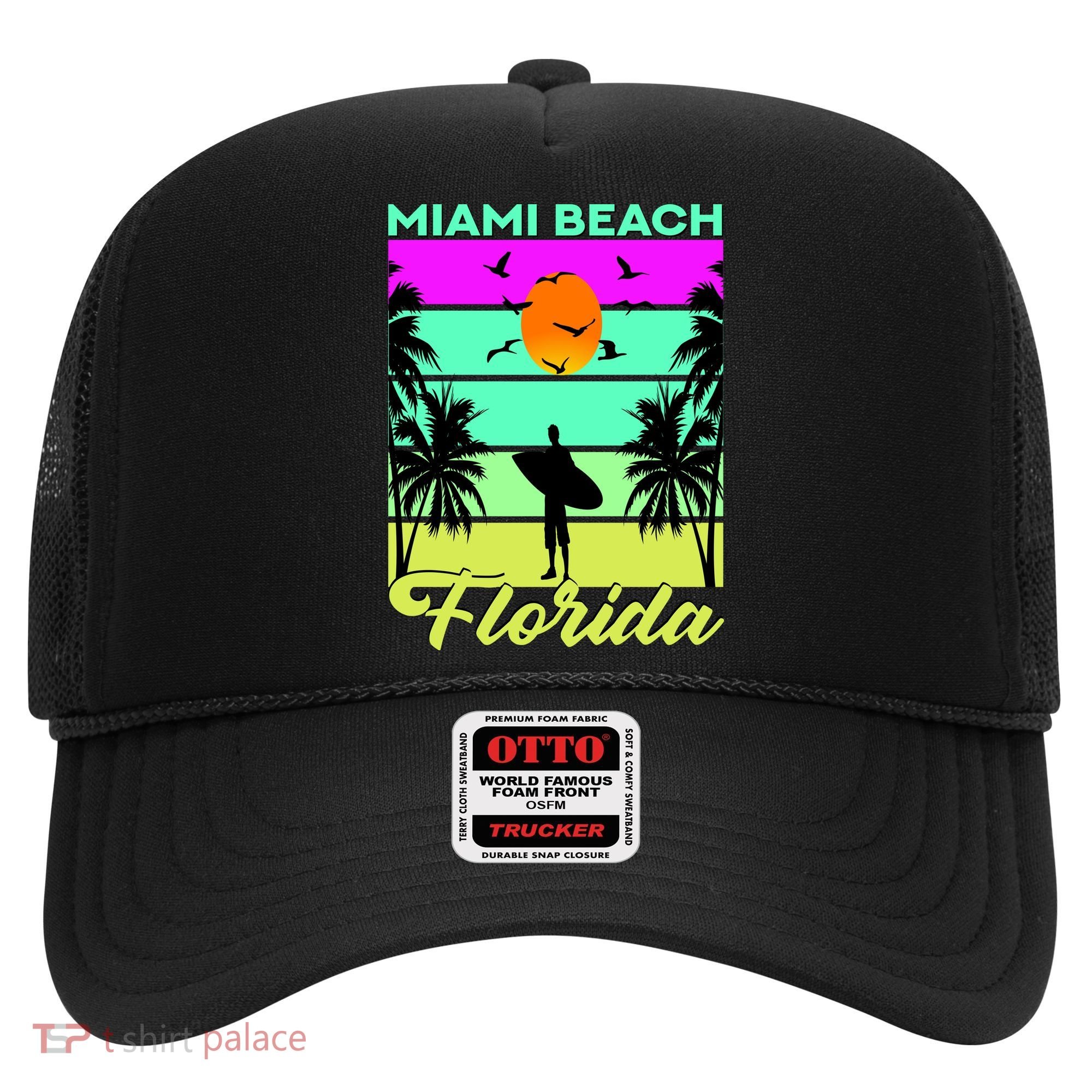 Miami Beach Florida Surfing Hat
