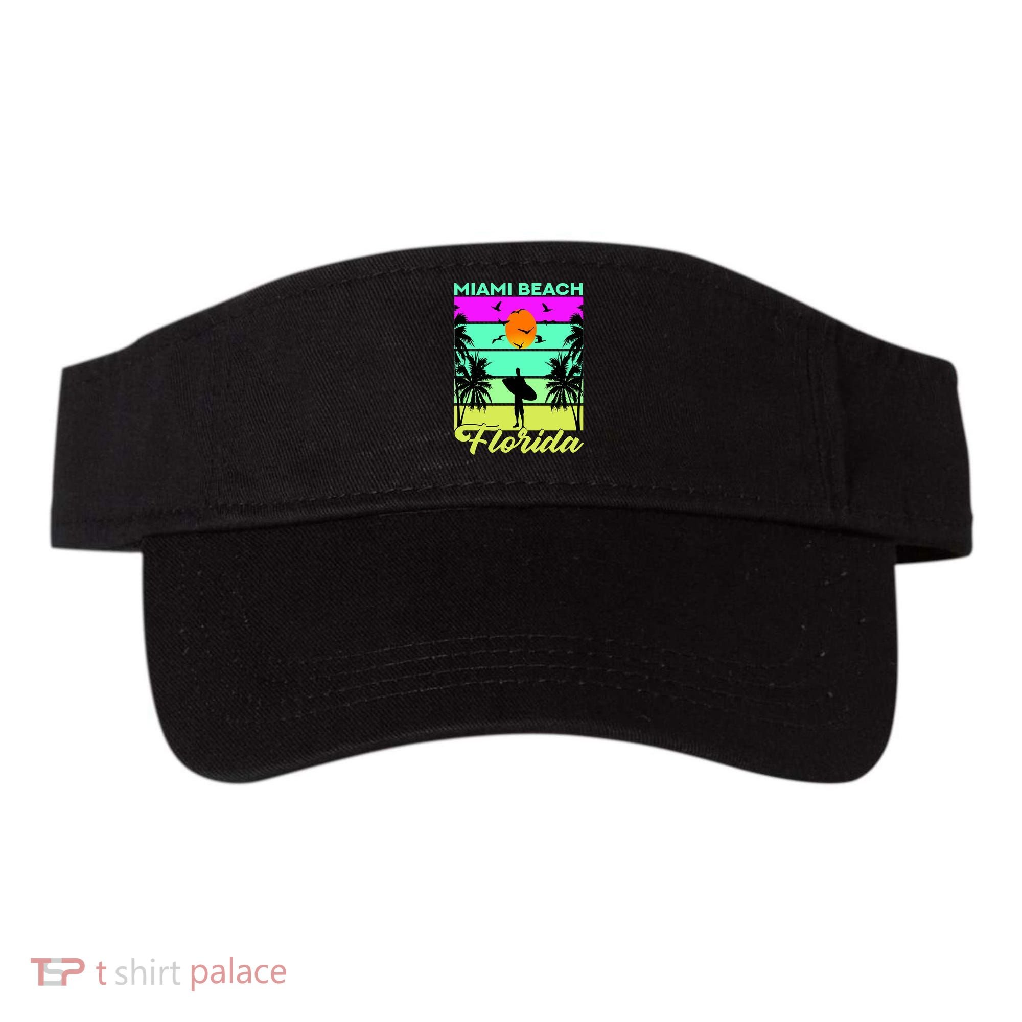 Miami Beach Florida Surfing Visor