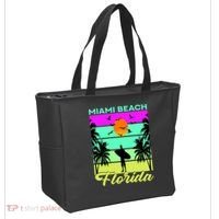 Miami Beach Florida Surfing Tote Bag thumb 2