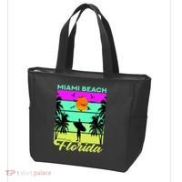 Miami Beach Florida Surfing Tote Bag thumb 3