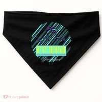 Miami Beach Palm Trees Retro USA-Made Doggie Bandana thumb 0