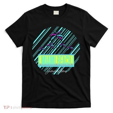 Miami Beach Palm Trees Retro T-Shirt