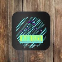 Miami Beach Palm Trees Retro Coaster thumb 0
