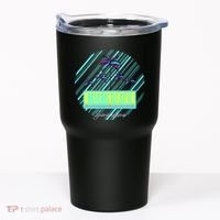 Miami Beach Palm Trees Retro Tumbler thumb 0