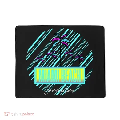 Miami Beach Palm Trees Retro Mousepad