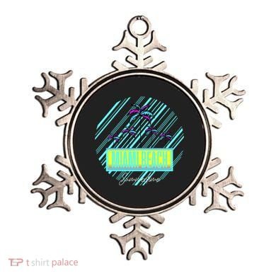 Miami Beach Palm Trees Retro Ornament