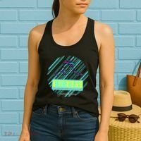 Miami Beach Palm Trees Retro Women's Tank Top thumb 2