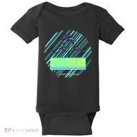 Miami Beach Palm Trees Retro Baby Bodysuit thumb 0