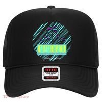 Miami Beach Palm Trees Retro Hat thumb 0